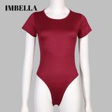 Manufacturer Custom Women's Solid Color Sexy Slim Fit Short Sleeve Tight Fitting Top Jumpsuit Seamless Jumpsuit
