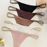 Seamless Sexy Thin Strap Ring Thong Low-Rise Comfort-Fit Nylon Women's Thong Eco-Friendly Quick Dry Fitness Panties for Adults