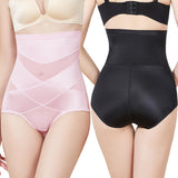 Women High Waist Breathable High Waist Slimming Body Sheathing Butt Lifter Shaperwear Tummy Control Tight Stretchy Panties