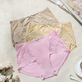 Manufacturer New Arrival Pink Transparent Lace Decorative Comfortable Breathable Women Underwear Panties