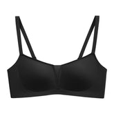 Women's Comfortable V-Neck Bra Thin Wire-Free Jelly Strip Seamless Breathable Mesh Fabric Push-Up Effect Jelly Strip V-Neck