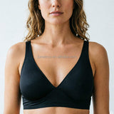Solid Color Wirefree Jelly Bra 3/4 Cup Sex Plus Size Wireless Bra for Women Seamless Bras