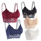 Breathable Lace Embroidered Flower Steel Ring Ultra-Thin Sexy Women Underwear