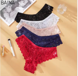 Women’s Luxury Lingerie – Low-Rise Sheer Lace Briefs & Colorful String Panties for Women