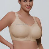 Extra Inclusive Triple Lift Jacquard Bra Full-Coverage Comfort Support Bra for Plus-Size Women