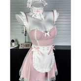 Sweetheart Sexy Pajamas Maid with Chest Pad Pure Superior Sling Nightgown