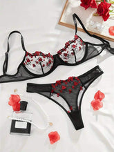 Sexy Set Lace Mesh Underwear Thong Sleepwear for Women