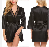 Luxury Lace-Trimmed Nightgown – Elegant Women’s Sleepwear with Sophisticated Lace Detailing