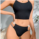 Premium Summer Lingerie Set – Breathable Half-Coverage Push-Up Bra & Elastic Waist Panties