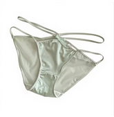 Lightweight Satin Lace Underwear for Women – Hollow-Out Design, Cross-Strap, Breathable & Sexy Style