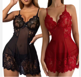 Luxury Plus Size Lace Nightdress – Elegant Women’s Evening Sleepwear with Sophisticated Lace Detailing
