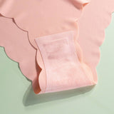 Plus Size Panties Ice Silk Invisible Women's Seamless Wave Edge Low-Rise Anti-Bacterial Pure Desire