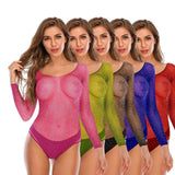 Xxx Sexy Vido Hot 18 Sexy Costumes Long Sleeve Rhinestone Mesh Bodysuit