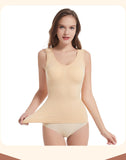 Hot Sale Women Seamless Sleeveless Double-layer Cotton Vest Casual Slimming Corset Plus Size Slimming Tanks
