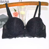 Women’s Seamless Push-Up Bra – Deep V-Neck Underwire Support with Side-Contouring Design