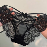 Sexy Underwear Womens Pure Desire Lace French Mesh Comfortable Hot Alluring Hollow-out Nylon Cotton Thong