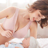 Comfortable Front Opening Nursing Bra Quick Dry Postpartum Sports Top with Buckle Maternity Bra for Pregnant Women