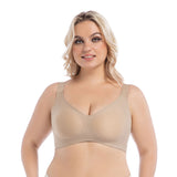 Women'S Jelly Strip Breathable Full Coverage Bra Plus Size Push up Bra High Impact Support Sports Bra for Women