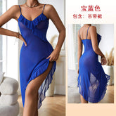 New Multi-color Breathable Summer Sexy Mesh See-through Pajamas Underwear Sling Nightgown Women's Homewear