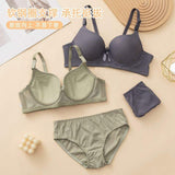 Underwire Ladies Bra Young Teen Panties Underwear Stylish Women Seamless Bra and Panty Sets Sexy Bra Set for Big Breasts Woman