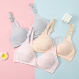 Wire Free Nursing Bra Breastfeeding Bralette Pregnant Women Front Closure Maternity Pregnancy Breast Feeding Sleep Bra