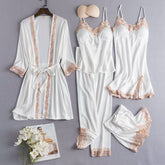 5-piece-set Best-selling Nightdress Set Sexy Night Dresses for Woman Lace Women's Sleepwear
