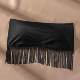 Strapless Bra Tassels for Women's Tube Bra Tank Top Around Bust Seamless Underwire Camisole Bra