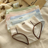 Cotton Female Panties Simple Trendy Briefs Soft Underpants