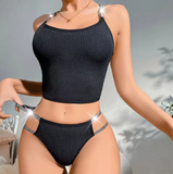 Premium Summer Lingerie Set – Breathable Half-Coverage Push-Up Bra & Elastic Waist Panties