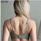 Women’s Seamless Sleep Bra – Ultra-Soft Breathable Wireless Design with V-Neck Push-Up Support