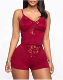 Luxury Plus Size 2-Piece Pajama Set – Elegant Women’s Sleepwear with Natural Fit and Sophisticated Silhouette