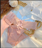 Lace Underwear Women's Sexy Pure Desire Alluring Dating Hot Breathable Low-Waist Girl's Thong
