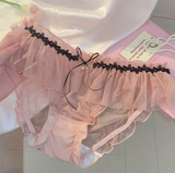 Women’s Lace Mesh Underwear – Breathable, Thin, Nylon Cotton, Soft & Skin-Friendly Comfort