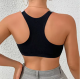 Chic Slim-Fit Camisole Crop Top – Contemporary Midriff-Length Design for Women