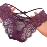 Sexy Underwear Womens Pure Desire Lace French Mesh Comfortable Hot Alluring Hollow-out Nylon Cotton Thong