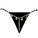 BABY Rhinestone Thong Waist Chain Underwear Body Chain Women's Underwear