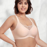 Gothic Rims-Free Underwear Anti-Sagging for Large Breasts Small Size Mesh Women Jelly Seamless Bra
