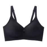 Cross-Border Supply Women's Regular Underwear Thin Water Drop Glow Bra with No Steel Ring Jelly Glue Wire-Free