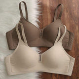 Traceless Underwear Women's Gathering Bra Comfortable Non-rimless Thin Bra