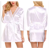 Luxury Lace-Trimmed Nightgown – Elegant Women’s Sleepwear with Sophisticated Lace Detailing