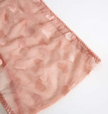 Pretishows Women's Comfortable Stretchy Lace Bandeau Bra Top Shorts Thong Sexy Lingerie Set Comfortable Underwear