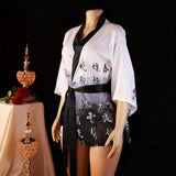 Lingerie Sexy Nightgown Japanese-Style Kimono Ancient Style Classical Poetry Ink-Wash National-Style Alluring