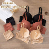 Breathable Seamless Underwire Lace Sexy Women Bra & Brief Sets