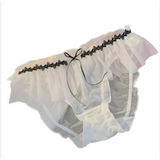 Women’s Lace Mesh Underwear – Breathable, Thin, Nylon Cotton, Soft & Skin-Friendly Comfort