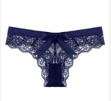 Elastic Waist Thong – Luxury Sheer Lace T-Pants in Plus Sizes