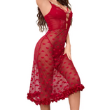 Luxury 2-Piece Sheer Mesh Lingerie Set – Elegant Women’s Lightweight Transparent Sleepwear with Sophisticated Alluring Details