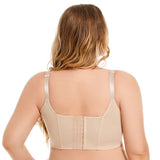 Women's Solid Color Seamless Push up Bra Adjustable Comfortable Bra Deep v Sexy Plus Size Bra