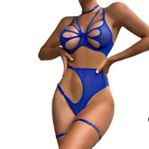 Sexy Lingerie Mesh Comfortable Butterfly Bundle Sexy Lingerie Five-piece Set