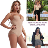 Women's Plus Size Bodysuit for Weight Loss Hip Lift Slimming Tummy Control Top Breathable and Thin