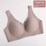 Summer Seamless Bra Underwear Women's No-wire Small-breast Push-up Bra Ice-silk Nylon Sports Fixed-cup Jelly Bra
